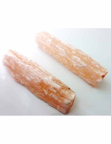 Bâton selenite orange brute
