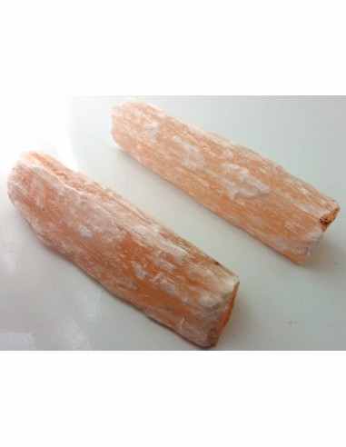 Bâton selenite orange brute