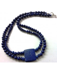 Collier lapis lazuli magnifique creation