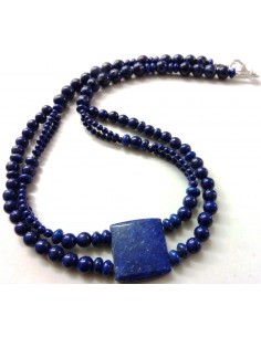 Collier lapis lazuli magnifique creation 2