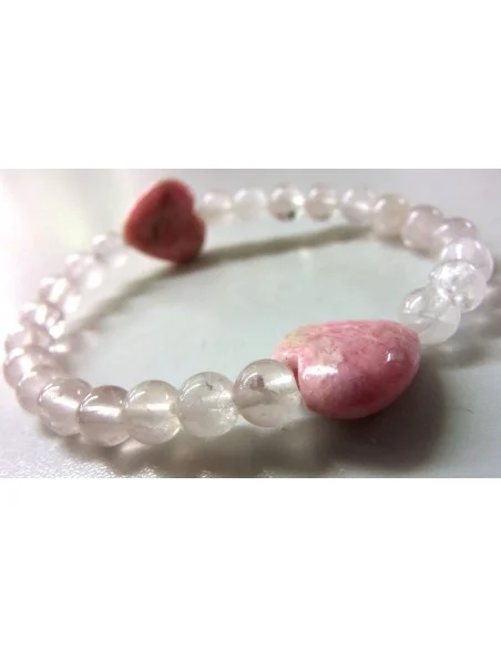 Bracelet Q rose, rhodocrosite Bracelet Q rose, rhodocrosite