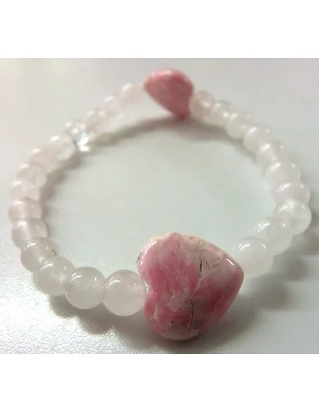 Bracelet Q rose, rhodocrosite Bracelet Q rose, rhodocrosite
