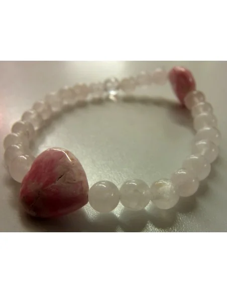 Bracelet Q rose, rhodocrosite Bracelet Q rose, rhodocrosite