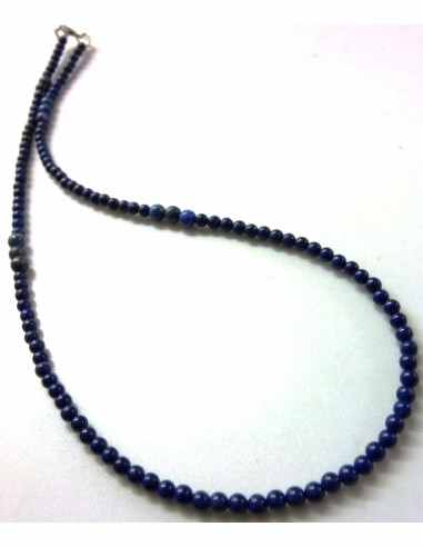 Collier lapis 3 et 5mm