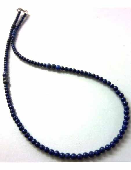 Collier lapis 3 et 5mm