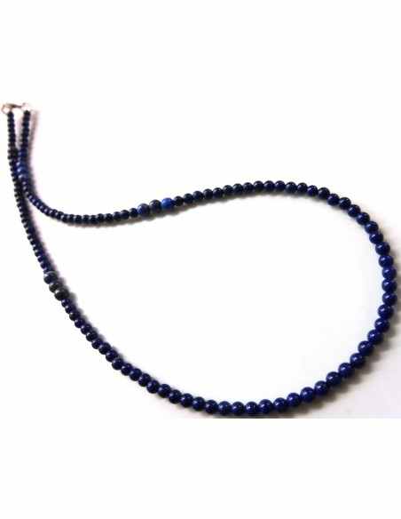 Collier lapis 3 et 5mm