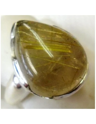 Quartz rutile en bague