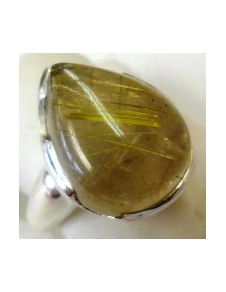 Quartz rutile en bague Quartz rutile en bague