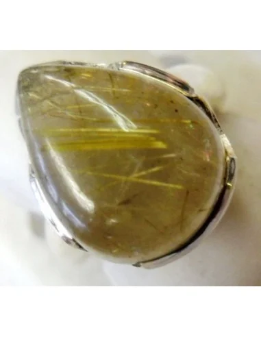 Quartz rutile en bague