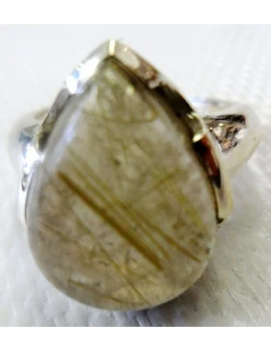Quartz rutile en bague