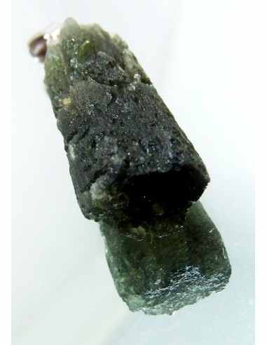 Pendentif moldavite argent