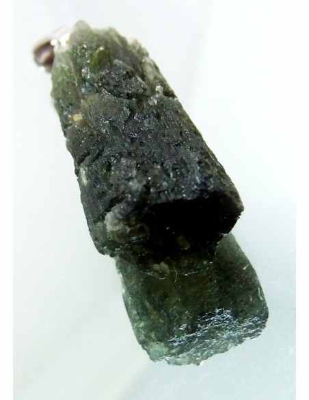 Pendentif moldavite argent