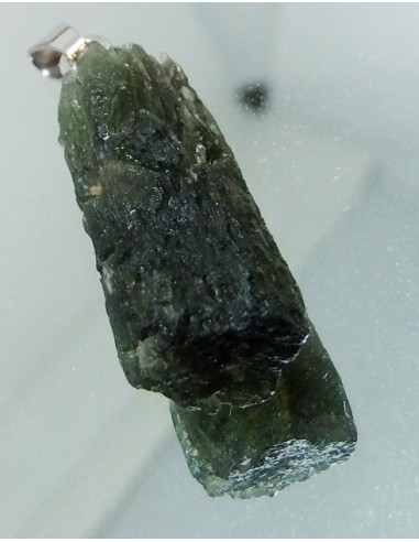 Pendentif moldavite argent