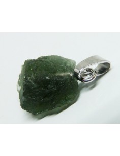 Pendentif moldavite argent 2