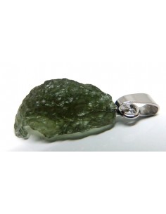 Pendentif moldavite argent 2