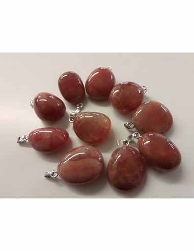 Agate de feu pendentif argent