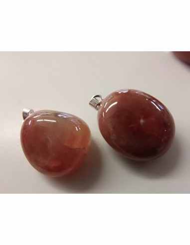 Agate de feu pendentif argent