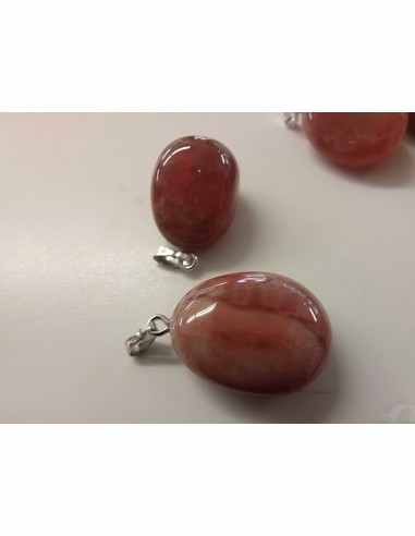 Agate de feu pendentif argent
