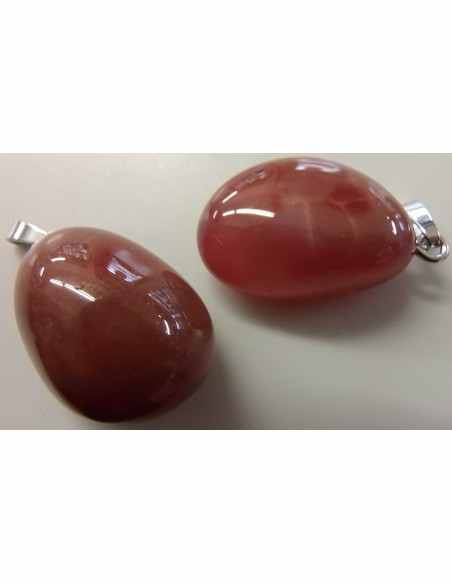 Agate de feu pendentif argent