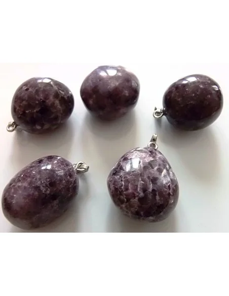 Lepidolite pendentif argent Lepidolite pendentif argent