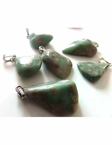 Variscite pendentif argent