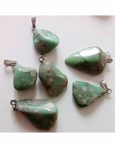 Variscite pendentif argent