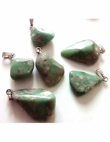Variscite pendentif argent