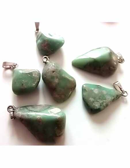 Variscite pendentif argent