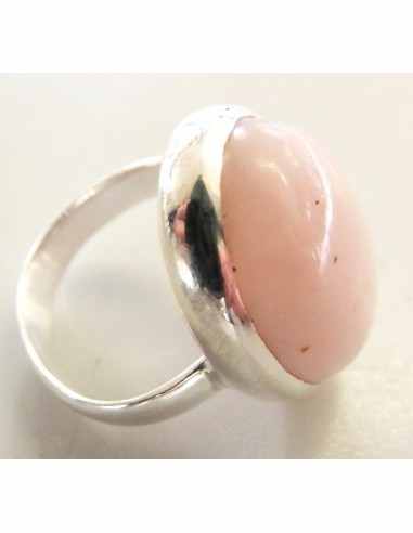 Opale rose bague