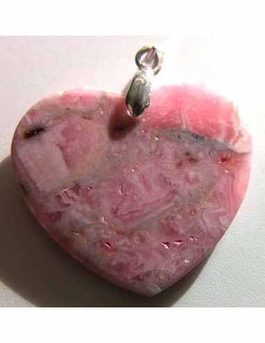 Rhodocrosite coeur pendentif