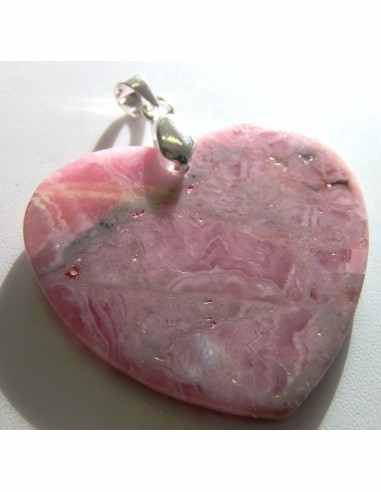 Rhodocrosite coeur pendentif