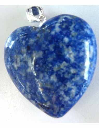 Coeur lapis lazuli pendentif