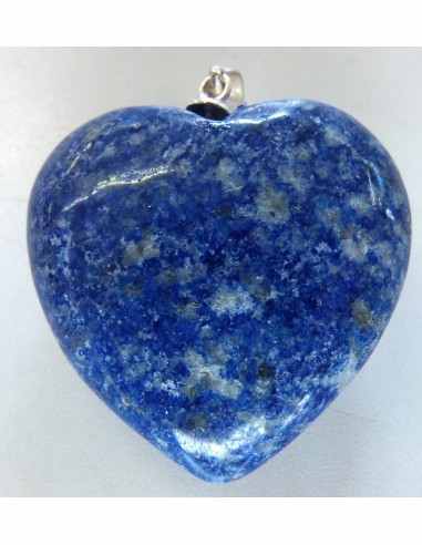 Coeur lapis lazuli pendentif