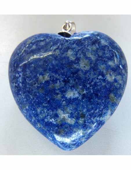Coeur lapis lazuli pendentif