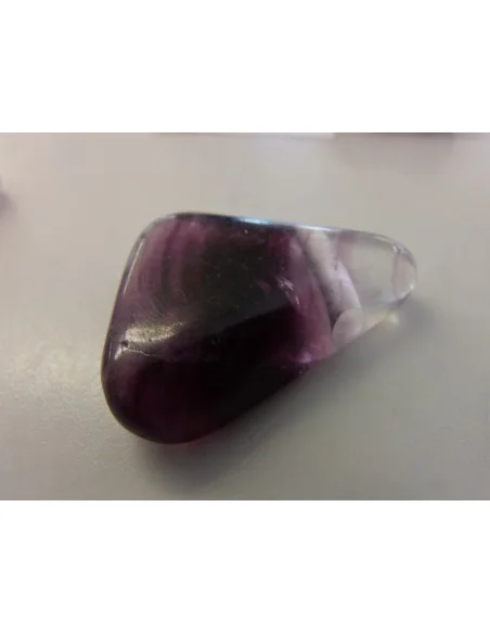 Fluorite pierre percé - pendentif
