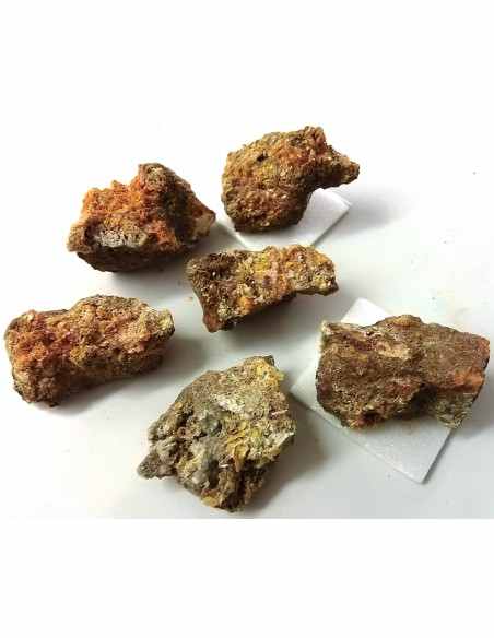 Wulfenite, mimetite mineral