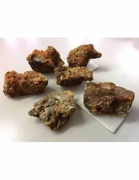 Wulfenite, mimetite mineral