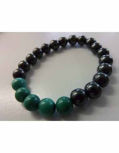 Magnetite, malachite 8mm  Bracelet