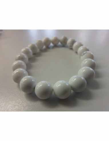 Bracelet Magnésite, Howlite 10mm