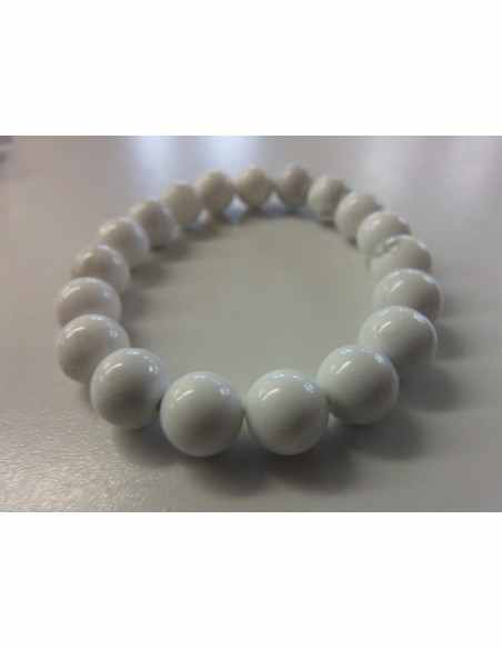 Bracelet Magnésite, Howlite 10mm
