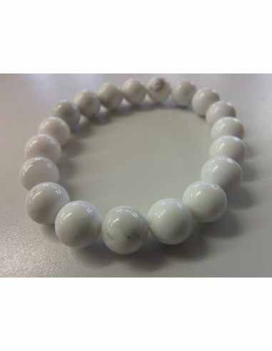 Bracelet Magnésite, Howlite 10mm