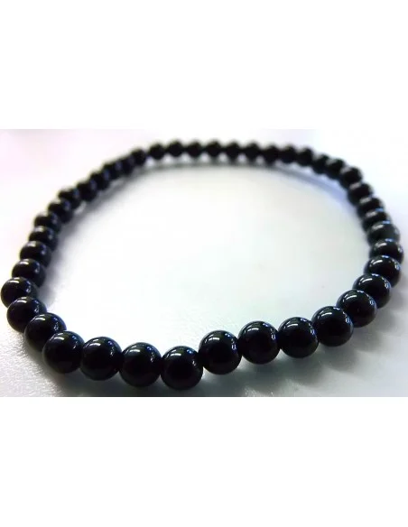 Bracelet en Jais 4mm Bracelet en Jais 4mm
