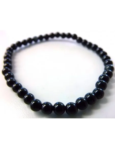 Bracelet en Jais 4mm Bracelet en Jais 4mm