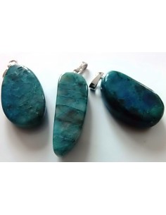 Shattuckite et chrysocolle pendentif