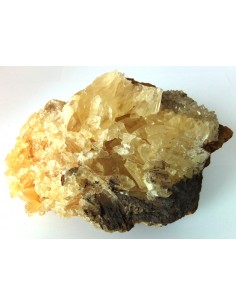 Calcite, fluorite dore cristallisé forme oiseaux 2