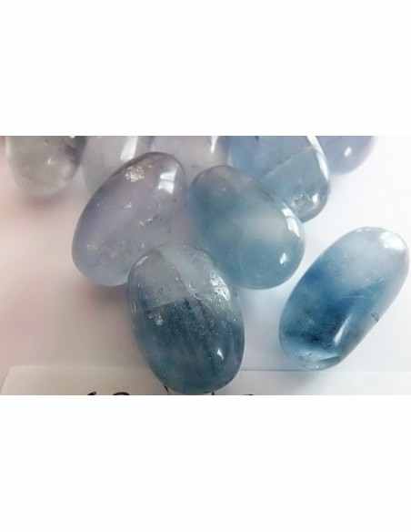 Celestine, celestite roulée 13 a 18g