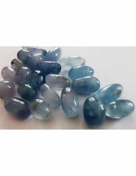 Celestine, celestite roulée 13 a 18g