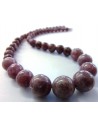 Lepidolite collier en chute