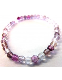 Fluorite rose 4mm bracelet