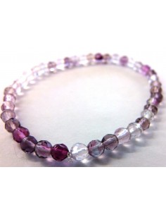 Fluorite rose 4mm bracelet 2
